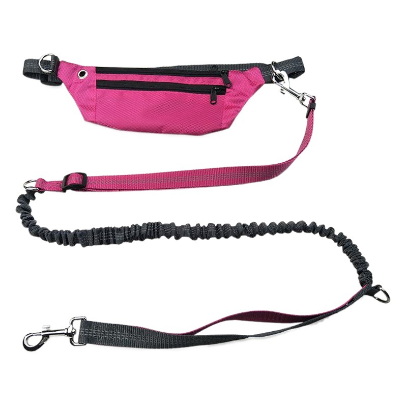 Amazon PET supplies retráctil running tracción cuerda cinturón cintura bolsa deportes running tracción cuerda Correa perro cuerda