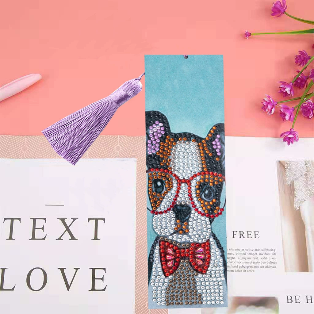 Diamond painted set with tassels, 1 pieces, DIY, print