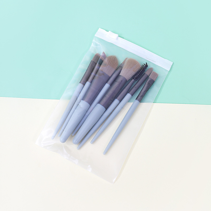 Pincel de maquillaje portátil pequeño 8 juego completo de pinceles de maquillaje cepillo de rubor cepillo de rímel cepillo de detalle bolsa de pinceles de maquillaje herramientas de maquillaje