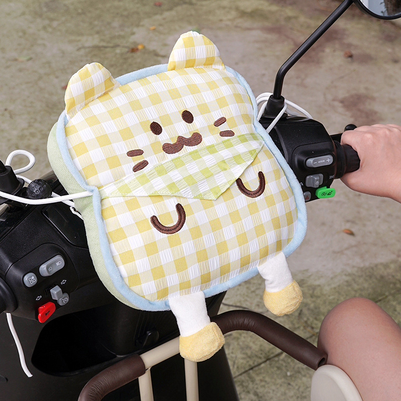 Electric Vehicle Children's Front-Mounted Anti-Collision Pad, Cartoon Cute Thickened Head Protection Pad, Universal Cat-Shaped Anti-Collision Pad
