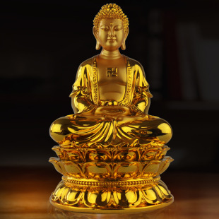 Tathagata Buddha Shakyamuni Buddha Medicine Buddha Avalokiteśvara Bodhisattva Living Room Family Worship Buddha Statue Ornaments and Figurines