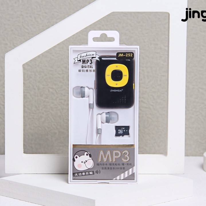 晶米彩JM-252ファッション2色角型外響カードmp3セットはメモリカードを送ることができます。|undefined