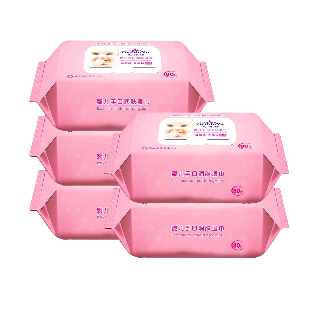 80 연기 증가 두꺼운 아기 물티슈 808