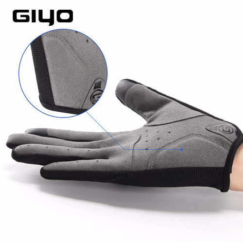 GIYO bicycle gloves, mountain bike touch screen gloves, windproof and warm men's and women's autumn and winter gloves S-05 cycling equipment