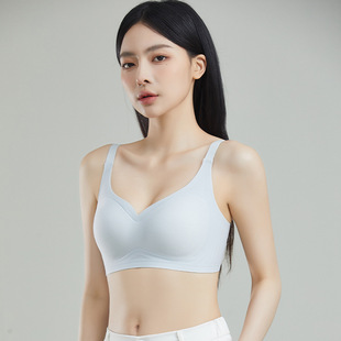 2024 New high quality Traceless Underwear Thin Large Chest Small Gathering Anti-sagging Adjustable Bra without Rings