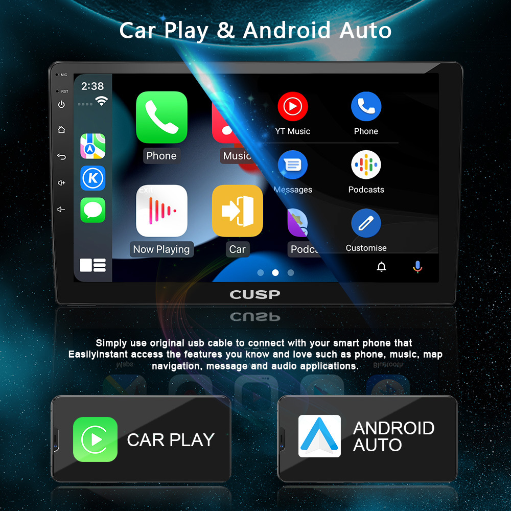 Car Navigation CarPlay 9-inch Screen Android Universal Smart Display