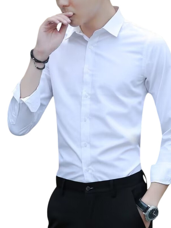 Kişi üçün uzunqol köynək, slim fit, klassik və biznes üslubu