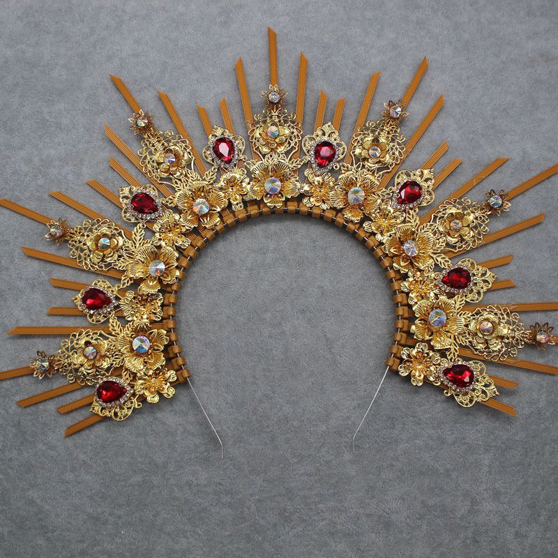 Lolita halo Ángel diadema paquete material hecho a mano Iglesia Sol corona exagerada foto tocado Accesorios