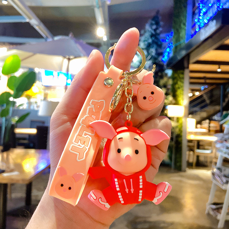 Bolsa puntada adornos muñeca pareja llavero exquisito llavero femenino lindo coche creativo colgante