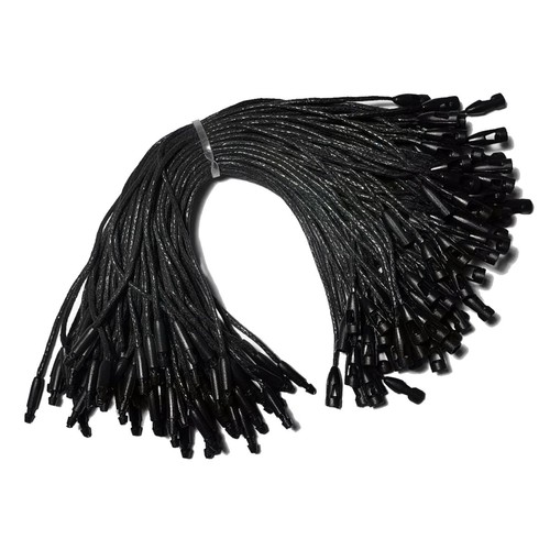 Clothing trademark sling, women's clothing hanging tag, wax rope, cotton rope, hand-wearing rope, female buckle, factory direct sale, tag hanging grains