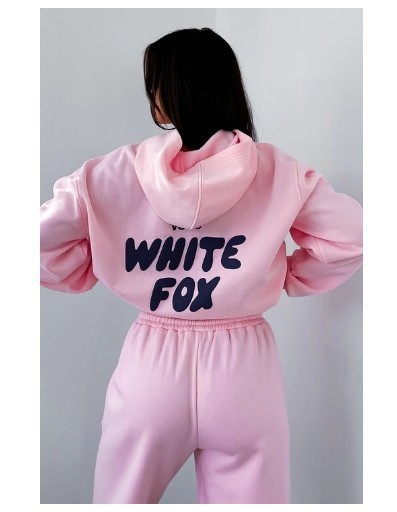 現物ホワイトfoxオリジナルサイズ欧米クロスボーダー発泡プリント帽子付きスウェット2枚|undefined