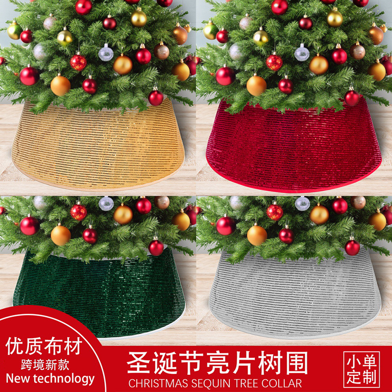 Nuevo árbol de Navidad de sequillas de Navidad ornamentos collar valla escena de diseño props artesanía al por mayor