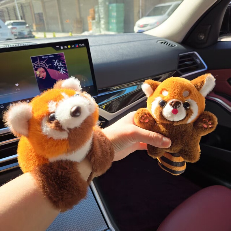 かわいい小さなアライグマバックパック人形手首リング子供のブレスレットぬいぐるみ人形アライグマペンダント女の子|undefined