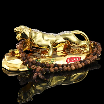 car ornaments car accessories — Car ornaments - all-metal-tiger-roaring-all-over-the-world-tiger-skin-wood