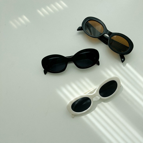 Elmo Beibei Children's Sunglasses  Summer Girls Oval Frame Sunglasses Baby Internet Celebrity Fashionable Sunglasses