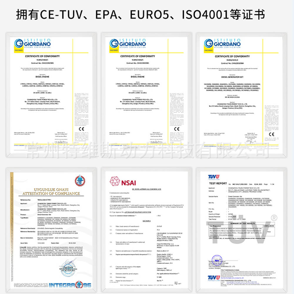 Changzhou Wuling Electric Diesel-Powered 8000W Single/Three-Phase New Outdoor Generator Factory Battery Cross-Border Ce