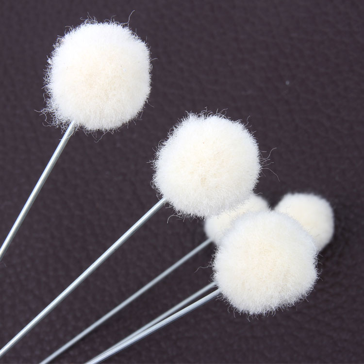 皮雕皮艺皮革染色羊毛球刷 适用于酒精染料 油脂染料 染料水染色