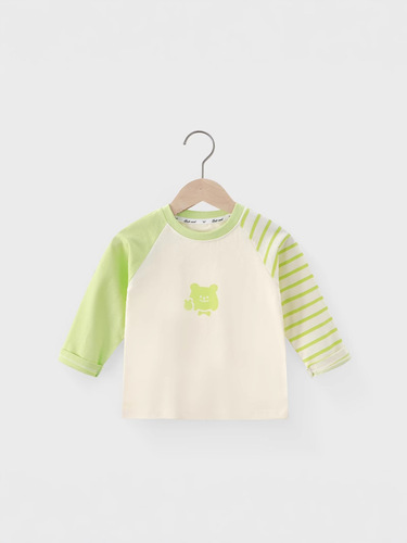 2025 Children's Long-Sleeve T-shirt 100% Cotton Boy Top Base Layer Single Piece Girl Baby A-Grade Pure Cotton Clothing Cartoon Trendy Kids