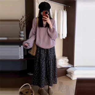 �nϵС������ɫë��Ů���ﴩ��2025�¿�㼑��L�߼��Ќ����L������