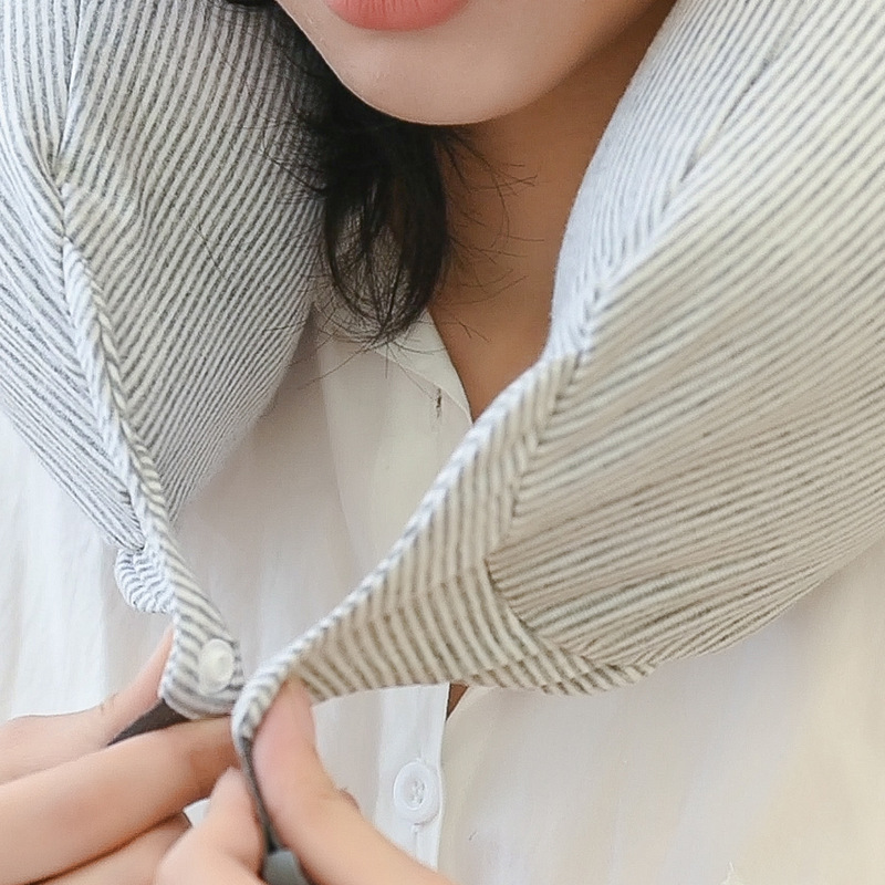 Unbranded Japanese & Korean Quality Sweatproof Knit Particle Waist Pillow U-shaped Neck Pillow New Multifunctional Travel Pillow