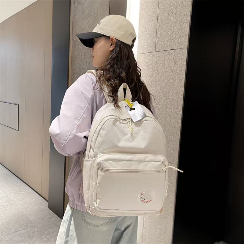 Cross-Border New Style Backpack, Large Capacity Student School Bag, Trendy Brand Casual Travel Computer Backpack, Outdoor Bag for Men and Women