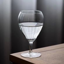 水滴玻璃杯高脚杯心形高颜值果汁香槟杯水晶玻璃杯烈酒杯闻香杯