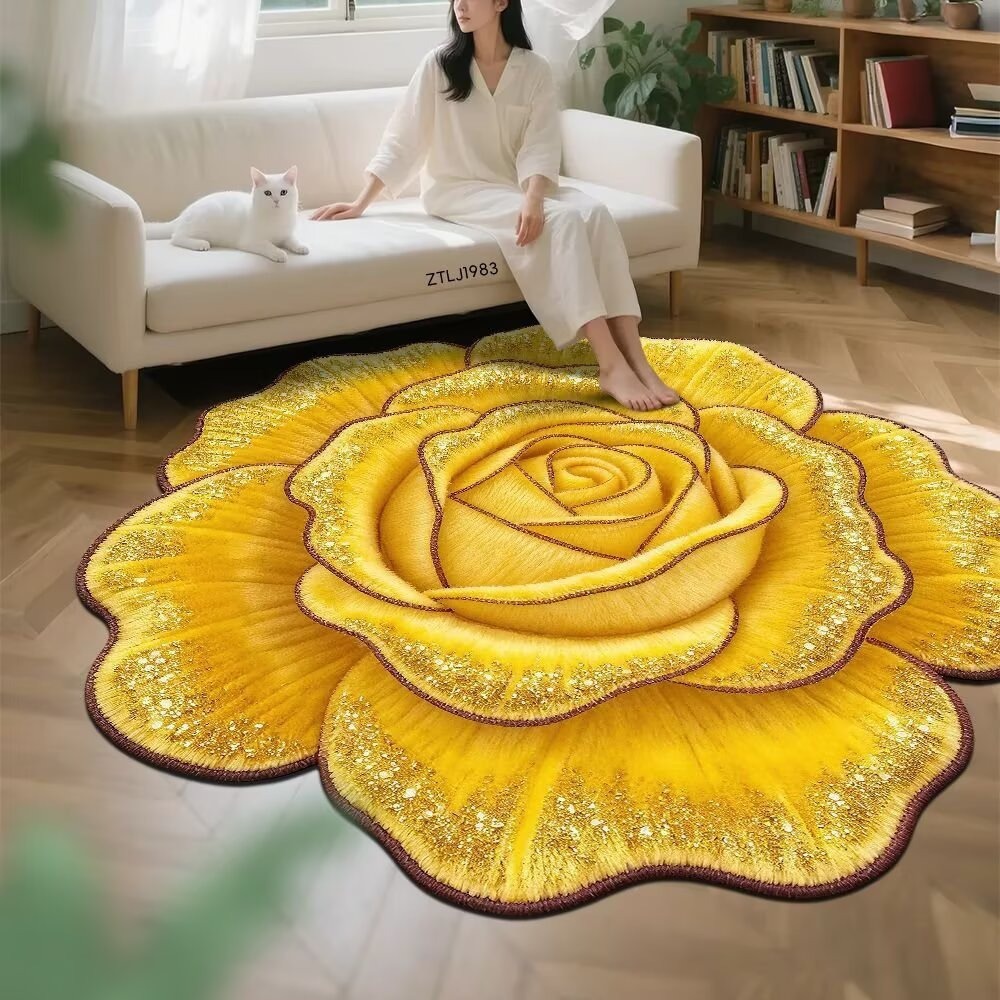 Tappeto bagno 3d illusion in ciniglia e diatomea antiscivolo_voghion.com