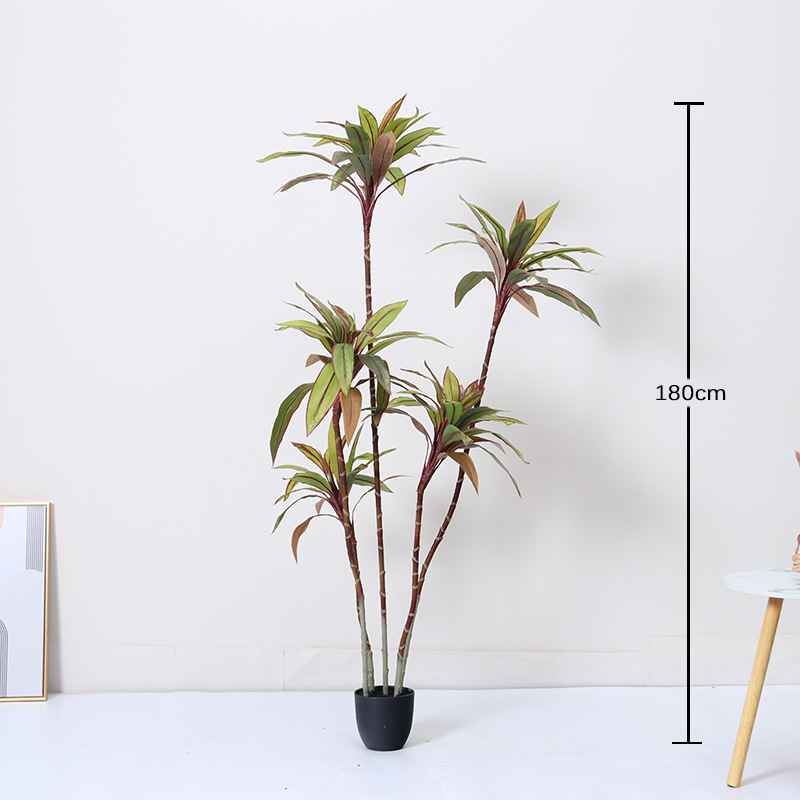 Árbol de banana de sensación de alta calidad-180cm (con base negra)