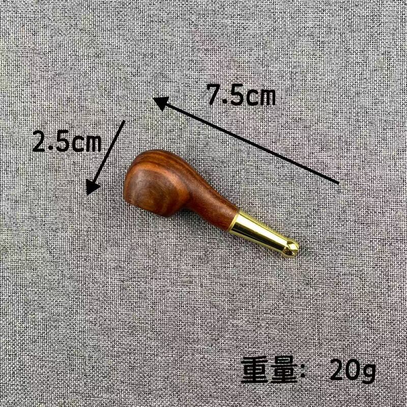 金丝楠木 大叶黄花梨 紫光檀木老式烟斗貔貅烟杆过滤烟嘴可清洗|undefined