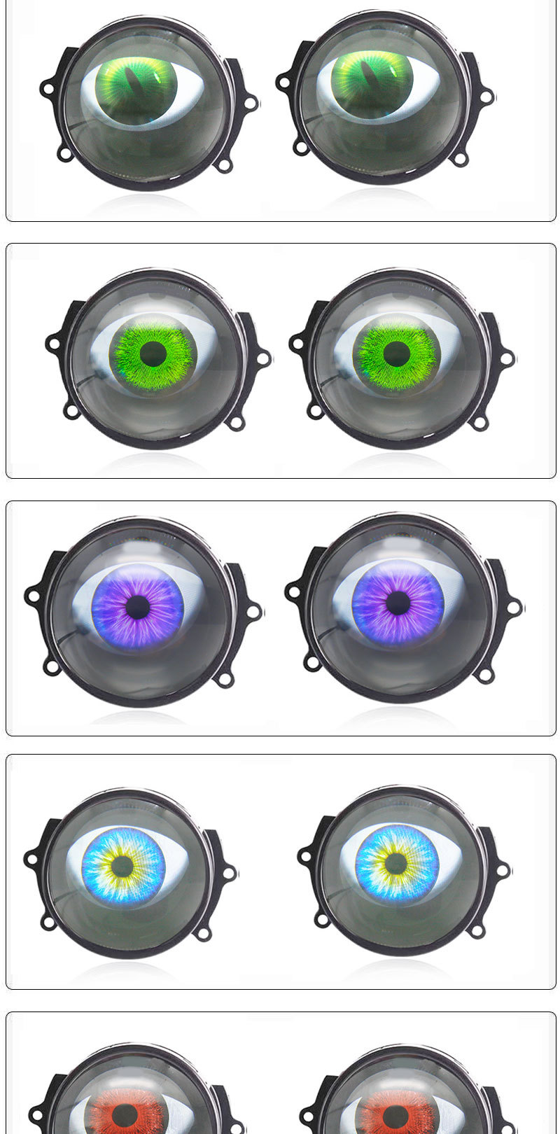 Cross-border demon eye LED headlight hot eye eagle eye lamp modified GM motorcycle lens headlight multi