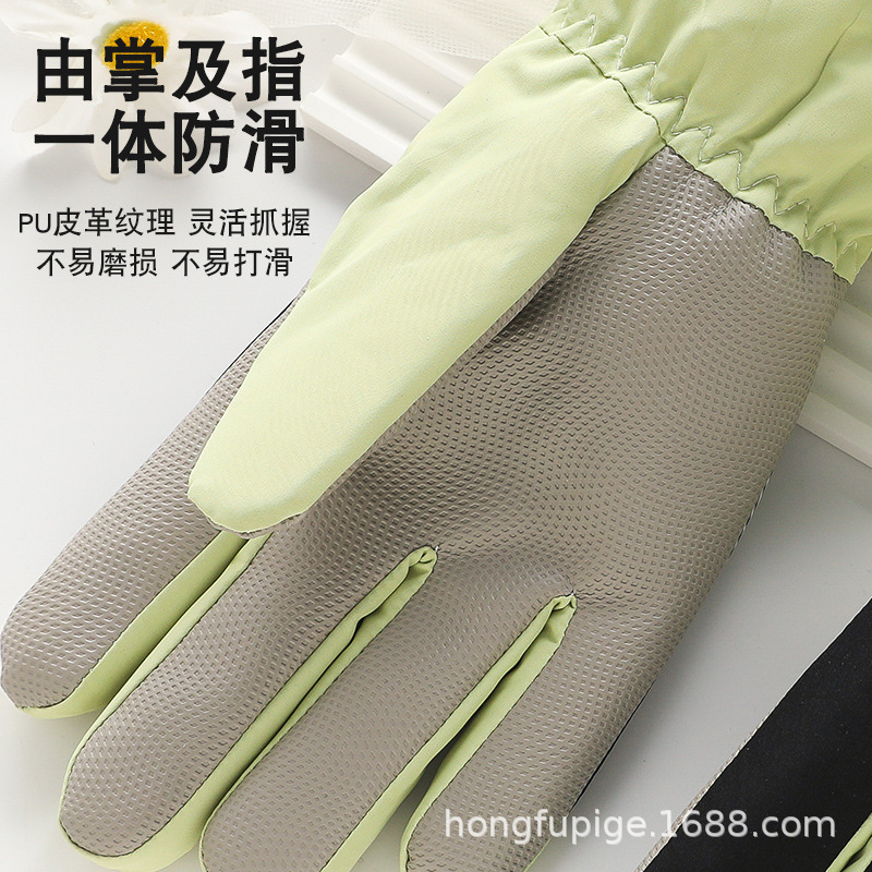 滑雪手套男女士冬季户外骑行防寒防风加绒加厚保暖电动车触屏手套|undefined