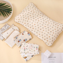 儿童枕巾纯棉a类四层纱布卡通可爱2-12岁婴幼儿宝宝四季枕头巾