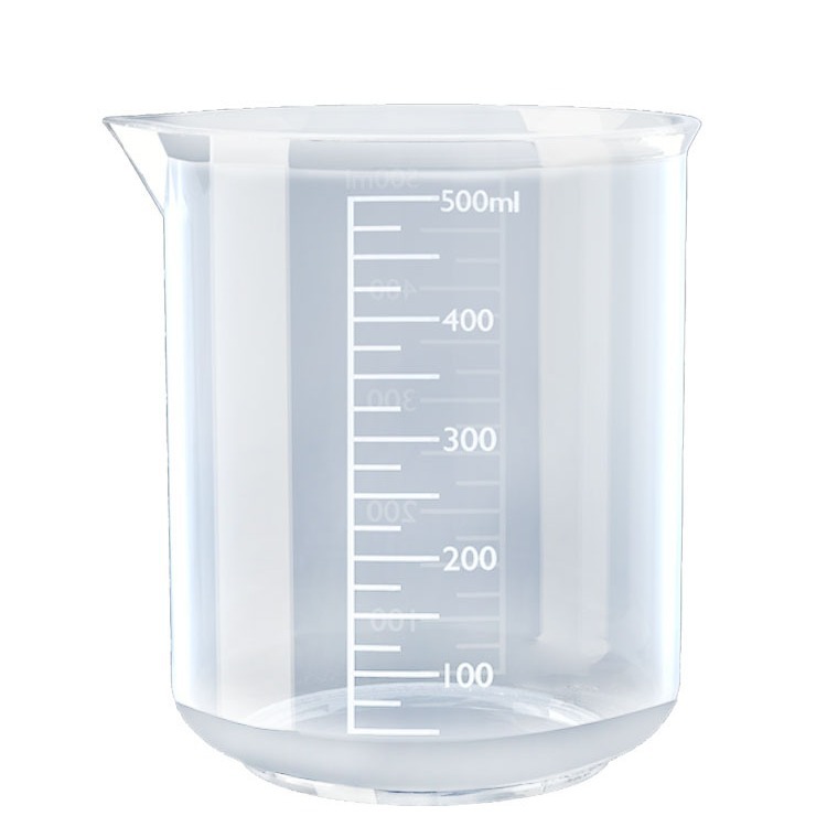 Taza de precipitados de 50ml Taza de medición experimental de 100ml con escala Taza de medición sin asa de 500ml Taza de escala de doble cara de 1000 ml