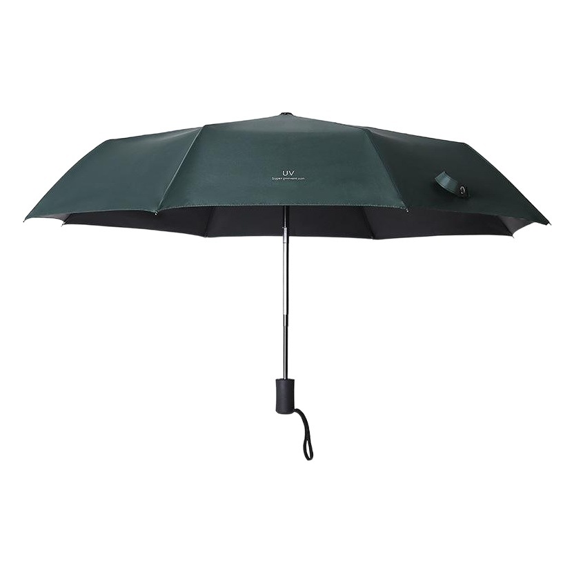 Automatic Umbrella UV Umbrella Three-fold Umbrella Black Glue Sun Protection UV Protection Sunshade Umbrella Fixed Advertising Umbrella Printing LOGO Folding Umbrella