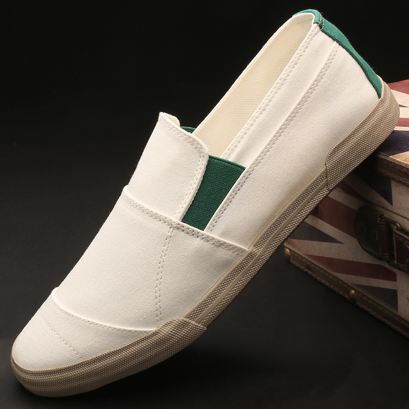 Baoda 23050 Men's Casual Summer Breathable Canvas Shoes Men's Comfortable Cloth Shoes Korean Style Trendyy Soft-Soled Shoes
