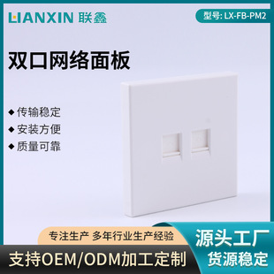 Dual-Port Fiber Optic Panel Computer Gigabit Dual-Port Network Panel Network Cable Box Network Cable Fiber Optic Router Network Panel