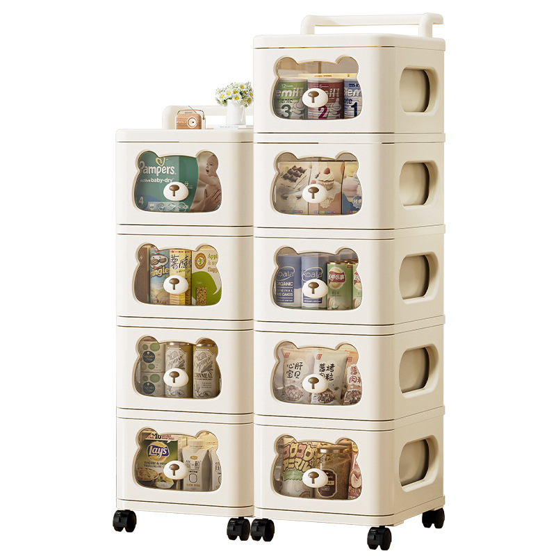 Mueble de almacenamiento para el hogar, para la sala de estar, carrito organizador de varias capas, estante para refrigerios, mueble de almacenamiento tipo cajonera.
