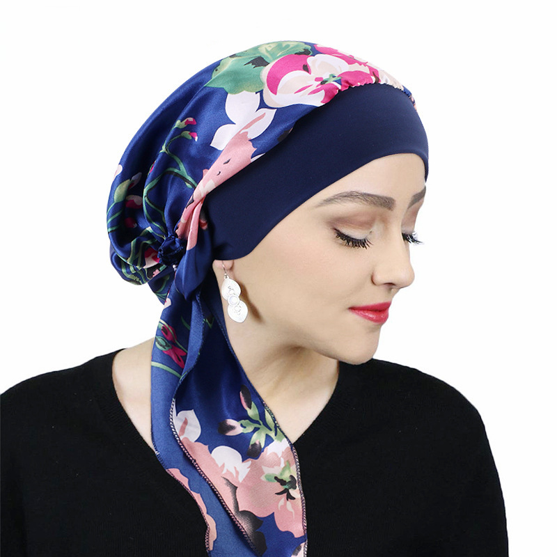 Seda printed headscarf hat elasticity