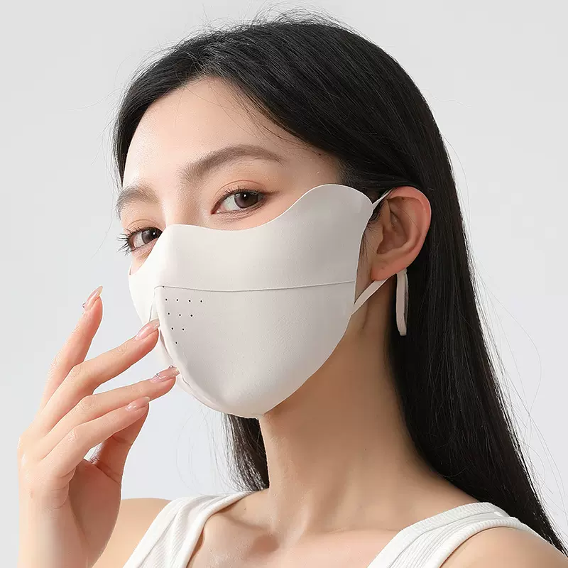 2025新款冰丝无痕防晒口罩防紫外线女高颜值夏季薄款透气3d立体