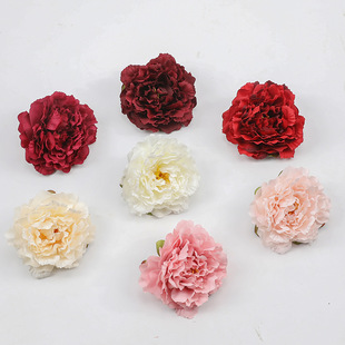 Artificial peony big flower wedding DIY decoration flower head arch flower wall decoration purple rose peony flower head