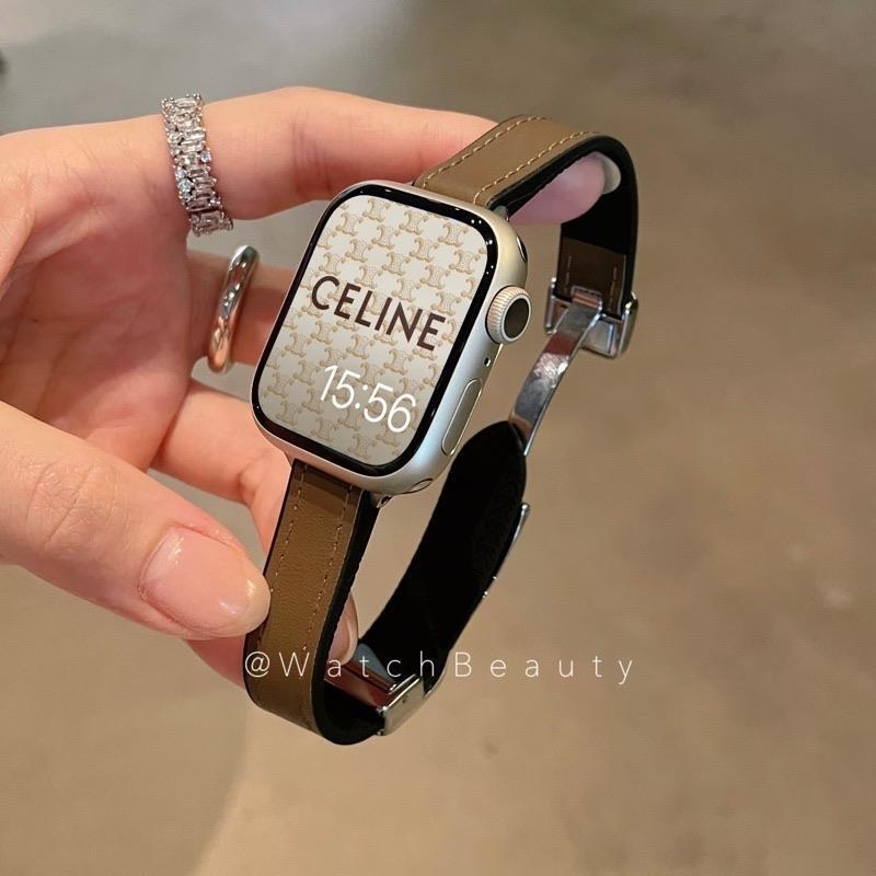 High-End Leather-Stitched Magnetic Clasp Apple Watch Band Suitable for Apple Watch 10, iWatch 11, Se High-End Leather-Stitched Magnetic Clasp Apple Watch Band Suitable for Apple Watch 10, iWatch 11, Se