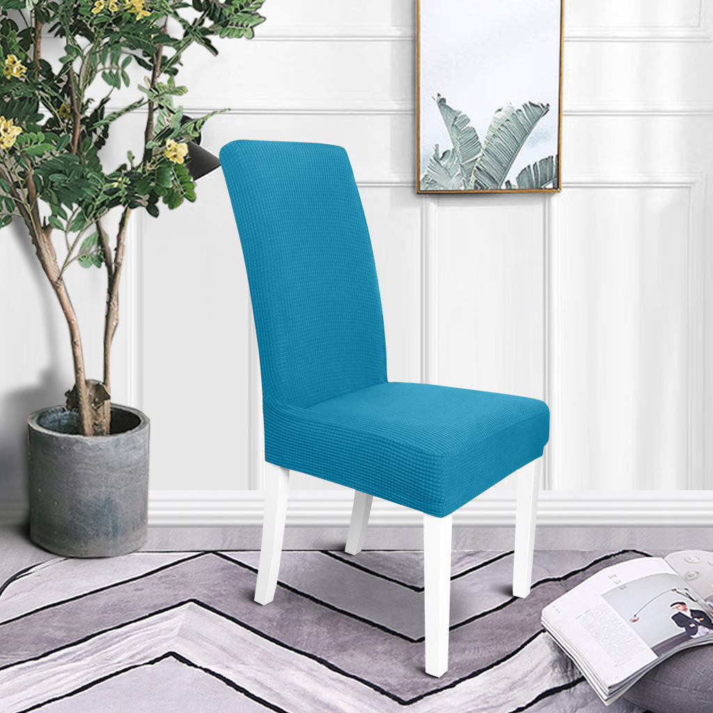 Transfronterizo al por mayor elástico agitado cubierta de silla de terciopelo general color sólido engrosado fábrica de cubierta de silla de restaurante hotel