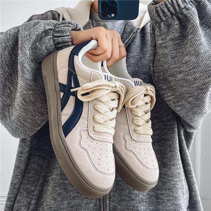 Zapatos de hombre de otoño versátiles retro americano skate casual nicho original juvenil deportivo zapatos de entrenamiento de alta altura