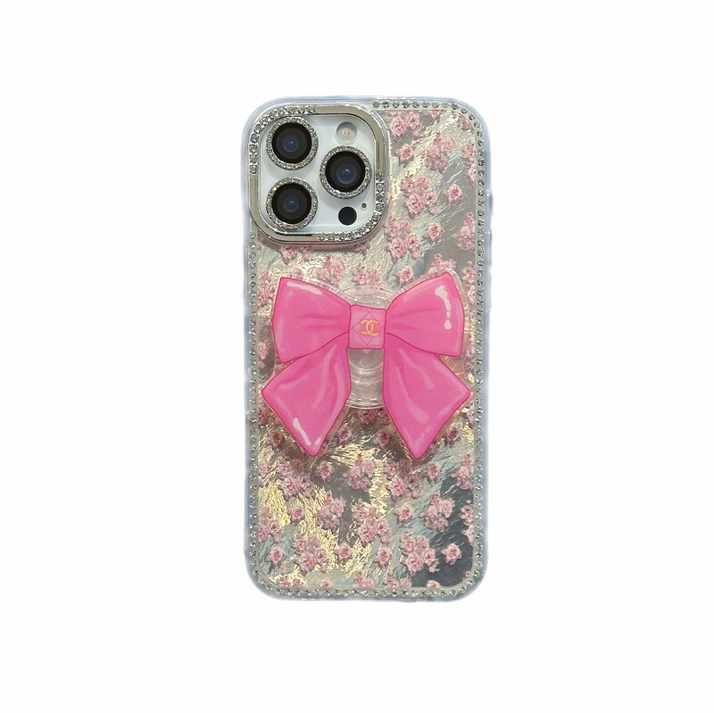 iPhone15Pro/14Proに適したハイエンドのイン接着剤フラワー16Promax携帯電話ケース、フラッシュダイヤモンドフレーム付き|undefined