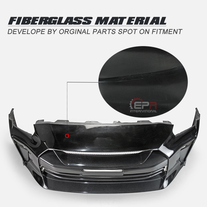 Suitable for Nissan GTR 2017 model, God of War R35, carbon fiber modified front bumper, large front fascia, TS front lip, and front bumper