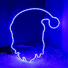 热销万圣节系列骷髅led霓虹灯节日氛围装饰造型3d小夜灯厂家夜光