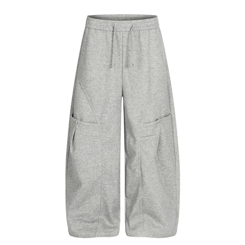 K537 American Retro High-End Men's and Women's Pure Color Deconstructed Design Loose Men's Scimitar Casual Sweatpants K537 American Retro High-End Men's and Women's Pure Color Deconstructed Design Loose Men's Scimitar Casual Sweatpants