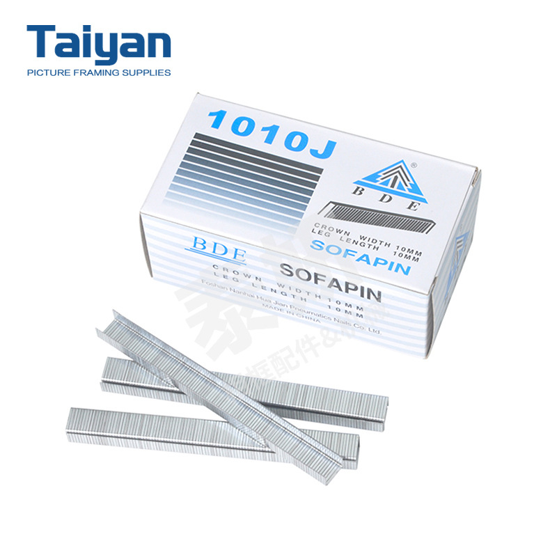 泰妍相框五金配件 气动u型码钉 1010J门钉 码钉枪专用码钉5000枚