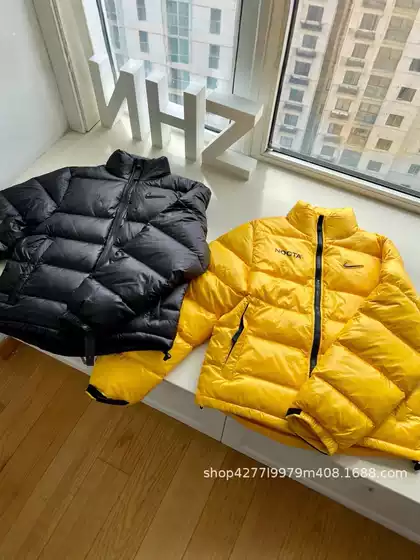 25S Overseas Popular Small Hook Nocta Series Collaboration Couple's High Version Stand Collar Duck down Jacket