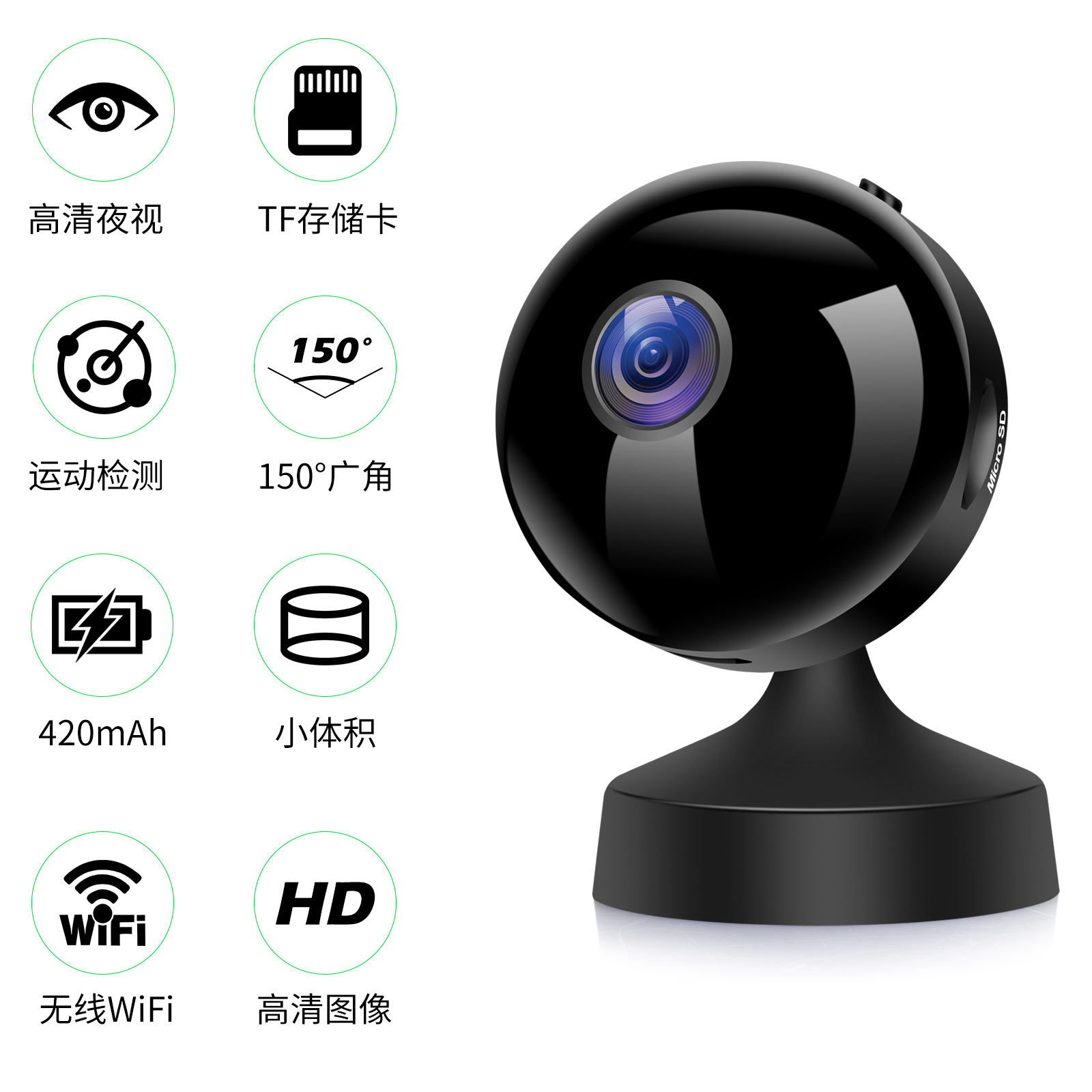 S9 Mini摄像头 智能监控摄像头 家具Mini摄像头|ms